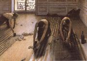 Gustave Caillebotte The Floor Strippers France oil painting artist